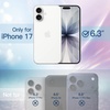 image:imageJETech Glitter Case for iPhone 17 Clear  Sparkly Glitter Design Shockproof Protection Clear Back Stylish LookClear