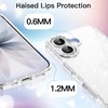 image:imageJETech Glitter Case for iPhone 17 Clear  Sparkly Glitter Design Shockproof Protection Clear Back Stylish LookClear