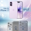 image:imageJETech Glitter Case for iPhone 17 Clear  Sparkly Glitter Design Shockproof Protection Clear Back Stylish LookPurple