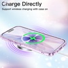 image:imageJETech Glitter Case for iPhone 17 Clear  Sparkly Glitter Design Shockproof Protection Clear Back Stylish LookPurple