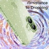 image:imageJETech Glitter Case for iPhone 17 Clear  Sparkly Glitter Design Shockproof Protection Clear Back Stylish LookSage