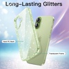image:imageJETech Glitter Case for iPhone 17 Clear  Sparkly Glitter Design Shockproof Protection Clear Back Stylish LookSage