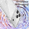 image:imageJETech Glitter Case for iPhone 17 Pro Clear  Sparkly Glitter Design Shockproof Protection Clear Back Stylish LookClear