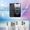 image:imageJETech Glitter Case for iPhone 17 Pro Max Clear  Sparkly Glitter Design Shockproof Protection Clear Back Stylish LookBlack