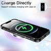 image:imageJETech Glitter Case for iPhone 17 Pro Max Clear  Sparkly Glitter Design Shockproof Protection Clear Back Stylish LookBlack