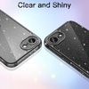image:imageJETech Glitter Case for iPhone 17 Pro Max Clear  Sparkly Glitter Design Shockproof Protection Clear Back Stylish LookBlack