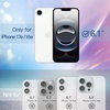 image:imageJETech Glitter Case for iPhone 17 Pro Max Clear  Sparkly Glitter Design Shockproof Protection Clear Back Stylish LookClear