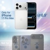 image:imageJETech Glitter Case for iPhone 17 Pro Max Clear  Sparkly Glitter Design Shockproof Protection Clear Back Stylish LookClear