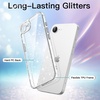 image:imageJETech Glitter Case for iPhone 17 Pro Max Clear  Sparkly Glitter Design Shockproof Protection Clear Back Stylish LookClear