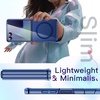 image:imageJETech Magnetic Case for Samsung Galaxy Z Flip 7 Clear  Compatible with MagSafe AntiYellowing Transparent Hard PC Protective Phone Cover Scratch ResistantBlue Shadow
