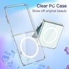 image:imageJETech Magnetic Case for Samsung Galaxy Z Flip 7 Clear  Compatible with MagSafe AntiYellowing Transparent Hard PC Protective Phone Cover Scratch ResistantClear