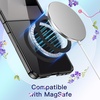 image:imageJETech Magnetic Case for Samsung Galaxy Z Flip 7 Clear  Compatible with MagSafe AntiYellowing Transparent Hard PC Protective Phone Cover Scratch ResistantBlack