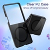 image:imageJETech Magnetic Case for Samsung Galaxy Z Flip 7 Clear  Compatible with MagSafe AntiYellowing Transparent Hard PC Protective Phone Cover Scratch ResistantBlack