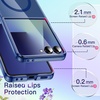 image:imageJETech Magnetic Case for Samsung Galaxy Z Flip 7 Clear  Compatible with MagSafe AntiYellowing Transparent Hard PC Protective Phone Cover Scratch ResistantBlue Shadow