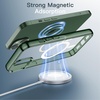 image:imageJETech Magnetic Case for iPhone 13 Clear  Compatible with MagSafe Shockproof Phone Bumper Cover Scratch Resistant Clear BackAlpine Green