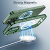 image:imageJETech Magnetic Case for iPhone 13 Clear  Compatible with MagSafe Shockproof Phone Bumper Cover Scratch Resistant Clear BackAlpine Green