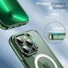 image:imageJETech Magnetic Case for iPhone 13 Clear  Compatible with MagSafe Shockproof Phone Bumper Cover Scratch Resistant Clear BackAlpine Green