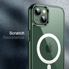 image:imageJETech Magnetic Case for iPhone 13 Clear  Compatible with MagSafe Shockproof Phone Bumper Cover Scratch Resistant Clear BackAlpine Green