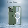 image:imageJETech Magnetic Case for iPhone 13 Clear  Compatible with MagSafe Shockproof Phone Bumper Cover Scratch Resistant Clear BackAlpine Green