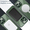 image:imageJETech Magnetic Case for iPhone 13 Clear  Compatible with MagSafe Shockproof Phone Bumper Cover Scratch Resistant Clear BackAlpine Green