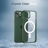 image:imageJETech Magnetic Case for iPhone 13 Clear  Compatible with MagSafe Shockproof Phone Bumper Cover Scratch Resistant Clear BackAlpine Green