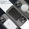 image:imageJETech Magnetic Case for iPhone 13 Clear  Compatible with MagSafe Shockproof Phone Bumper Cover Scratch Resistant Clear BackBlack