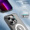 image:imageJETech Magnetic Case for iPhone 13 Clear  Compatible with MagSafe Shockproof Phone Bumper Cover Scratch Resistant Clear BackBlack