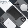 image:imageJETech Magnetic Case for iPhone 13 Clear  Compatible with MagSafe Shockproof Phone Bumper Cover Scratch Resistant Clear BackBlack