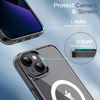 image:imageJETech Magnetic Case for iPhone 13 Clear  Compatible with MagSafe Shockproof Phone Bumper Cover Scratch Resistant Clear BackBlack