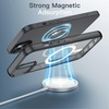 image:imageJETech Magnetic Case for iPhone 13 Clear  Compatible with MagSafe Shockproof Phone Bumper Cover Scratch Resistant Clear BackBlack