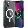 image:imageJETech Magnetic Case for iPhone 13 Clear  Compatible with MagSafe Shockproof Phone Bumper Cover Scratch Resistant Clear BackBlack