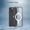 image:imageJETech Magnetic Case for iPhone 13 Clear  Compatible with MagSafe Shockproof Phone Bumper Cover Scratch Resistant Clear BackBlack