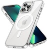 image:imageJETech Magnetic Case for iPhone 13 Clear  Compatible with MagSafe Shockproof Phone Bumper Cover Scratch Resistant Clear BackClear