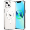 image:imageJETech Magnetic Case for iPhone 13 Clear  Compatible with MagSafe Shockproof Phone Bumper Cover Scratch Resistant Clear BackClear