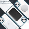 image:imageJETech Magnetic Case for iPhone 13 Clear  Compatible with MagSafe Shockproof Phone Bumper Cover Scratch Resistant Clear BackNavy