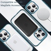 image:imageJETech Magnetic Case for iPhone 13 Clear  Compatible with MagSafe Shockproof Phone Bumper Cover Scratch Resistant Clear BackNavy