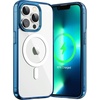image:imageJETech Magnetic Case for iPhone 13 Clear  Compatible with MagSafe Shockproof Phone Bumper Cover Scratch Resistant Clear BackNavy