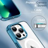 image:imageJETech Magnetic Case for iPhone 13 Clear  Compatible with MagSafe Shockproof Phone Bumper Cover Scratch Resistant Clear BackNavy