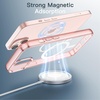 image:imageJETech Magnetic Case for iPhone 13 Clear  Compatible with MagSafe Shockproof Phone Bumper Cover Scratch Resistant Clear BackPink