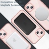image:imageJETech Magnetic Case for iPhone 13 Clear  Compatible with MagSafe Shockproof Phone Bumper Cover Scratch Resistant Clear BackPink
