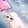 image:imageJETech Magnetic Case for iPhone 13 Clear  Compatible with MagSafe Shockproof Phone Bumper Cover Scratch Resistant Clear BackPink