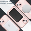 image:imageJETech Magnetic Case for iPhone 13 Clear  Compatible with MagSafe Shockproof Phone Bumper Cover Scratch Resistant Clear BackPink