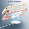 image:imageJETech Magnetic Case for iPhone 13 Clear  Compatible with MagSafe Shockproof Phone Bumper Cover Scratch Resistant Clear BackRose Gold