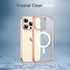 image:imageJETech Magnetic Case for iPhone 13 Clear  Compatible with MagSafe Shockproof Phone Bumper Cover Scratch Resistant Clear BackRose Gold