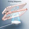 image:imageJETech Magnetic Case for iPhone 13 Clear  Compatible with MagSafe Shockproof Phone Bumper Cover Scratch Resistant Clear BackRose Gold