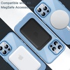 image:imageJETech Magnetic Case for iPhone 13 Clear  Compatible with MagSafe Shockproof Phone Bumper Cover Scratch Resistant Clear BackSierra Blue