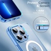 image:imageJETech Magnetic Case for iPhone 13 Clear  Compatible with MagSafe Shockproof Phone Bumper Cover Scratch Resistant Clear BackSierra Blue
