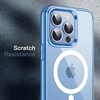 image:imageJETech Magnetic Case for iPhone 13 Clear  Compatible with MagSafe Shockproof Phone Bumper Cover Scratch Resistant Clear BackSierra Blue