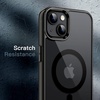 image:imageJETech Magnetic Case for iPhone 14 Clear  Compatible with MagSafe Shockproof Phone Bumper Cover Scratch Resistant Clear BackBlack