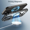 image:imageJETech Magnetic Case for iPhone 14 Clear  Compatible with MagSafe Shockproof Phone Bumper Cover Scratch Resistant Clear BackBlack
